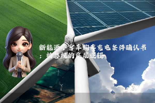 新能源小客车购车充电条件确认书：被忽视的底层逻辑