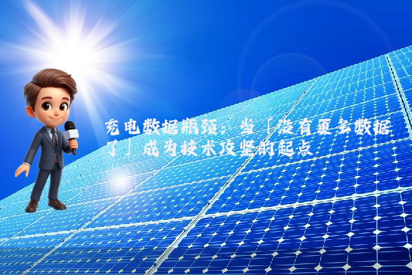 充电数据瓶颈：当「没有更多数据了」成为技术攻坚的起点