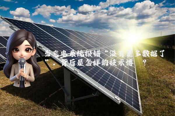 当充电系统报错“没有更多数据了”，背后是怎样的技术博弈？