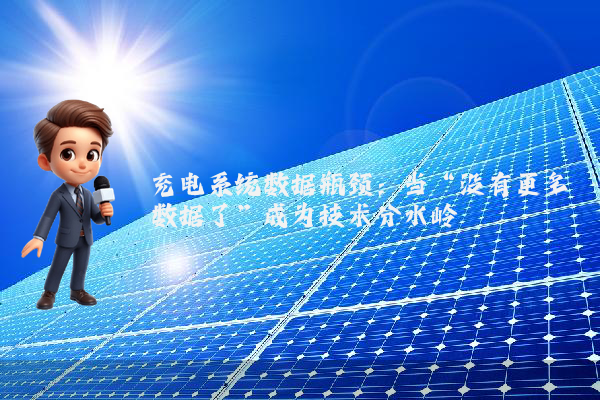 充电系统数据瓶颈：当“没有更多数据了”成为技术分水岭