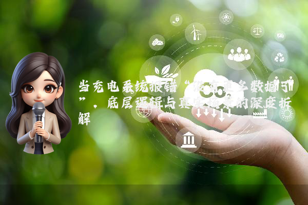 当充电系统报错“没有更多数据了”，底层逻辑与真实场景的深度拆解
