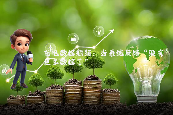 充电数据瓶颈：当系统反馈“没有更多数据了”