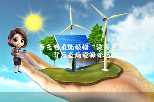当充电系统报错“没有更多数据了”，背后是场资源分配的硬仗