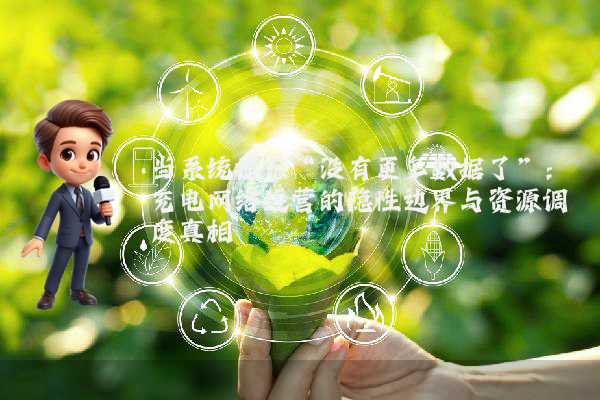 当系统提示“没有更多数据了”：充电网络运营的隐性边界与资源调度真相