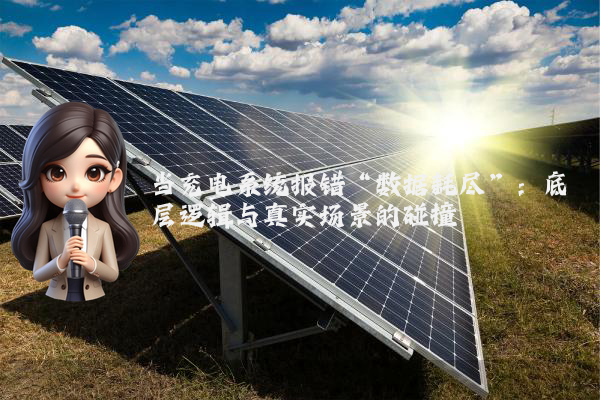 当充电系统报错“数据耗尽”：底层逻辑与真实场景的碰撞