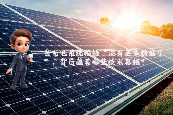 当充电系统报错“没有更多数据了”，背后藏着哪些技术真相？