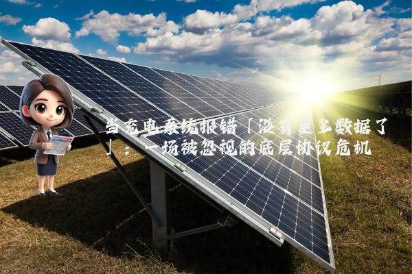 当充电系统报错「没有更多数据了」：一场被忽视的底层协议危机