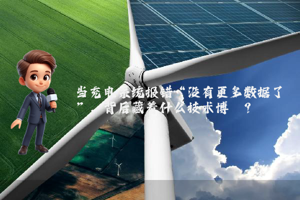 当充电系统报错“没有更多数据了”，背后藏着什么技术博弈？