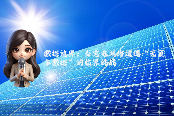 数据边界：当充电网络遭遇“无更多数据”的临界挑战