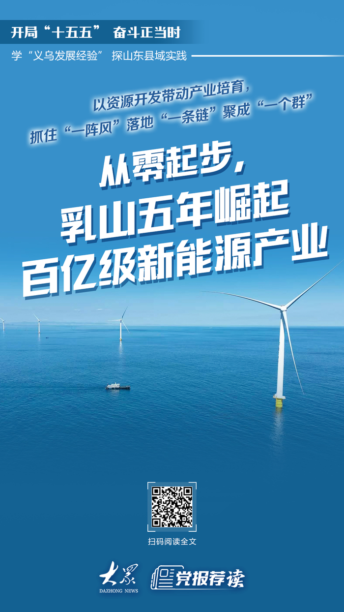 从零起步，乳山五年崛起百亿级新能源产业