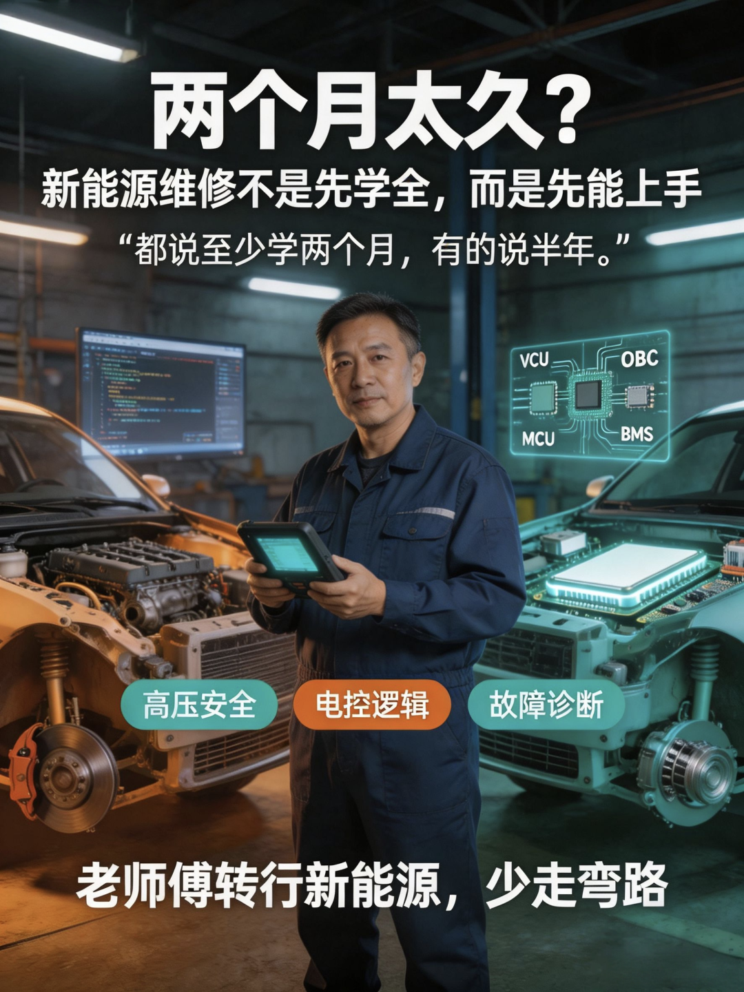 学会修新能源要多久？大佬甩话：两个月？太久了